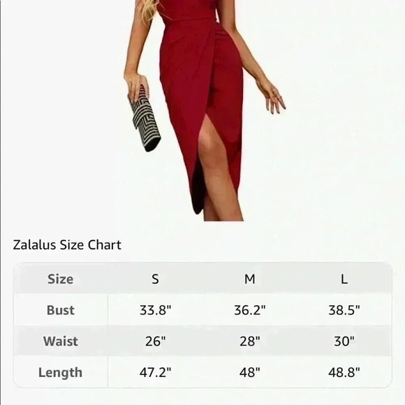 Zalalus One Shoulder Bodycon Dress - Large - Picture 5 of 5